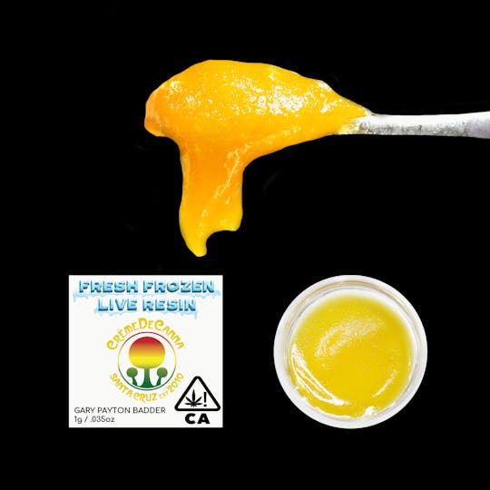 Crème De Canna - Gary Payton Fresh Frozen Live Resin Badder 1g - 1