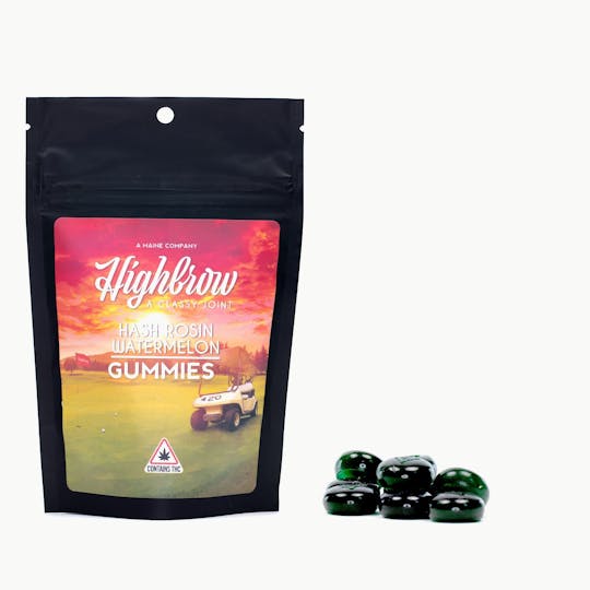 Highbrow - Highbrow Hash Rosin Watermelon Gummies 100mg - 1