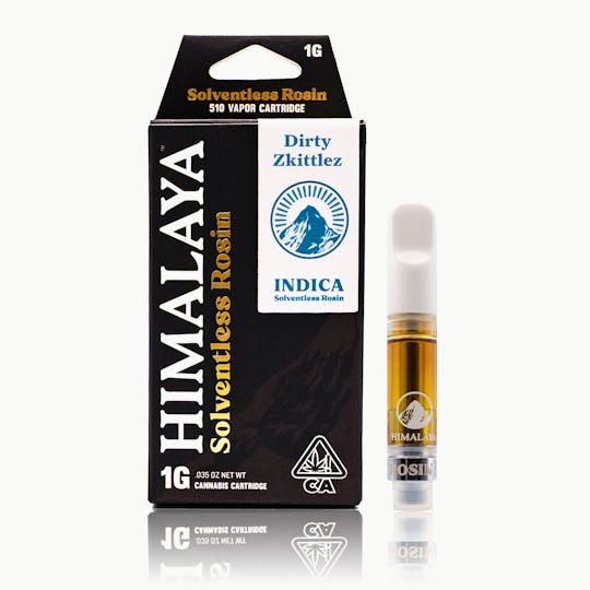 HIMALAYA - Dirty Zkittlez (Solventless Rosin) Cartridge - 1G - 1