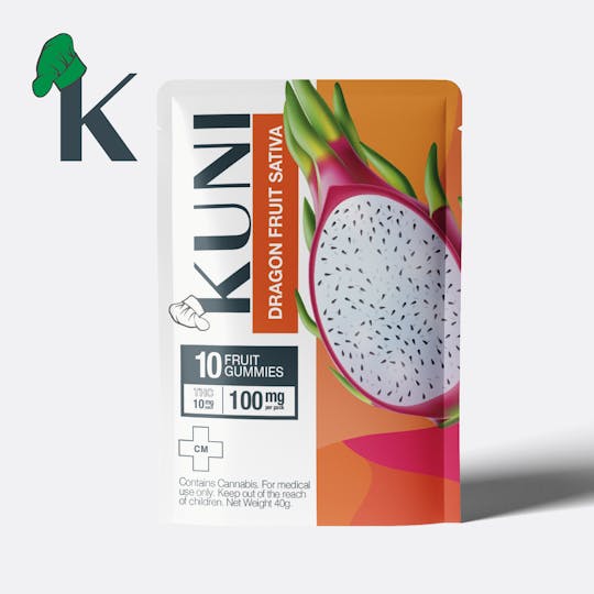 KUNI - Dragon Fruit Gummies 10mg Sativa 100mg - 1