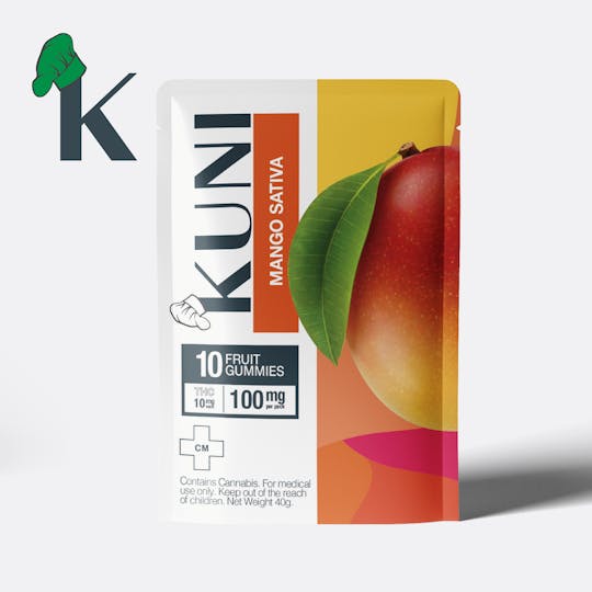 KUNI - Mango Gummies 10mg Sativa 100mg - 1