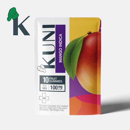 KUNI - Mango Gummies 10mg Indica 100mg - 1