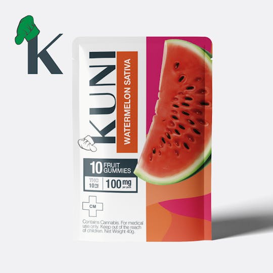 KUNI - Watermelon Gummies 10mg Sativa 100mg - 1