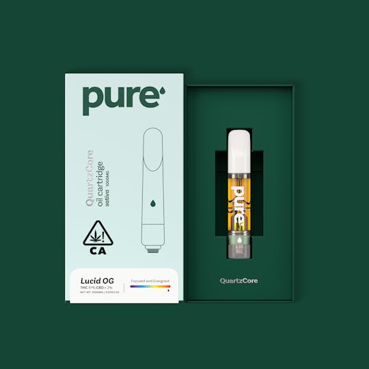 Pure Vape - Pure Cannabis Extract 1g Cartridge - Lucid OG - Sativa - 1