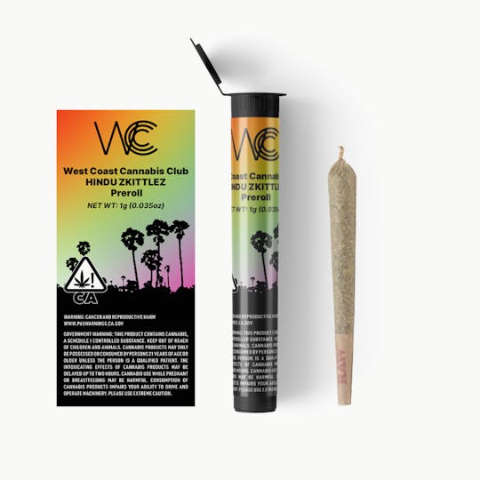 West Coast Cannabis Club - WCC | Hindu Zkittles Preroll - 1