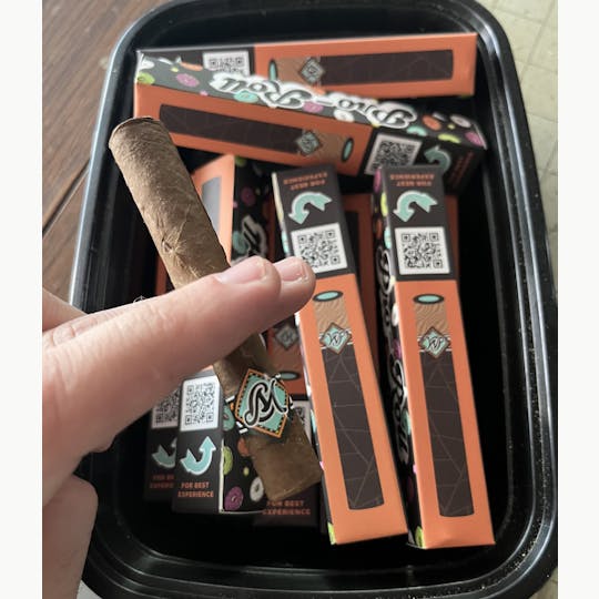 The Maine Cannagar Co - OGKB + Apple Fritter Live Rosin - Brother's Broadleaf ProRoll - 1