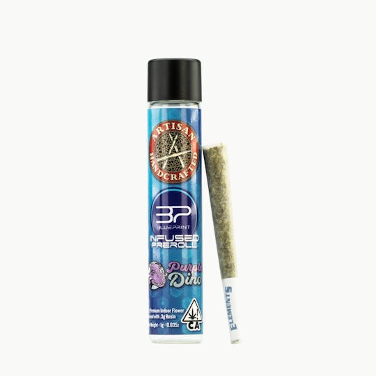 Artisan Canna Cigars - 1G BLUEPRINT Infused preroll / Purple Dino (I/S) - 1