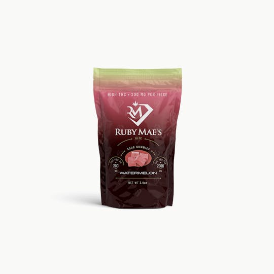 Ruby Mae's - Sour Gummies | Watermelon | 2000mg - 1