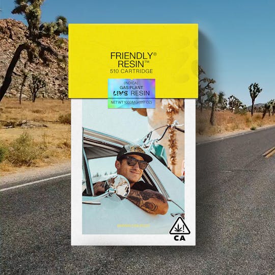 Friendly Brand - Gas Plant 1g Live Resin Cartridge - 1