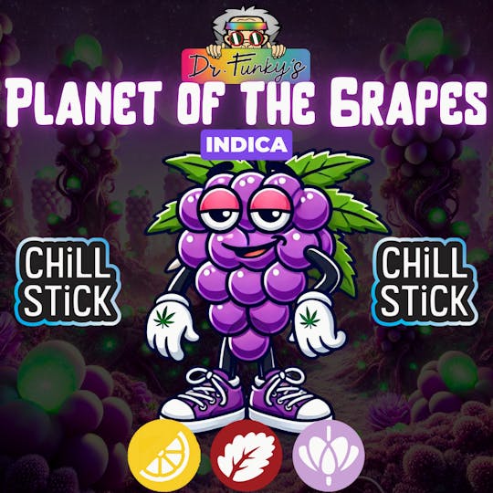 American Cannabis Company - Dr. Funky's Chill Stick Planet of the Grapes 0.6g (Indica) - 1