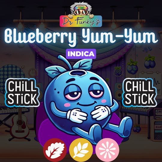 American Cannabis Company - Dr. Funky's Chill Stick Blueberry Yum-Yum 0.6g (Indica) - 1