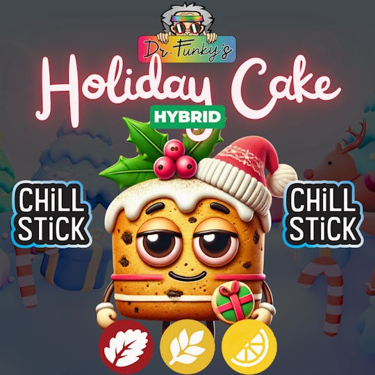 American Cannabis Company - Dr. Funky's Chill Stick Holiday Cake 0.6g (Hybrid) - 1