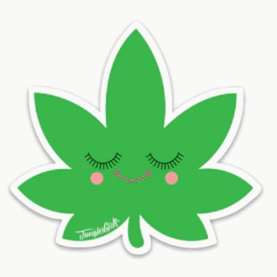 Jungle Boys - Jungle Boys Clothing | Happy Leaf Sticker (Green) - 1
