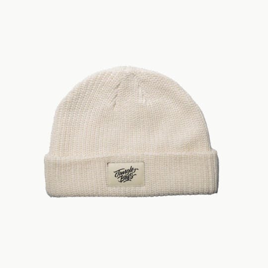 Jungle Boys - Jungle Boys Clothing | Stacked Woven Beanie (Ecru/Black) - 1