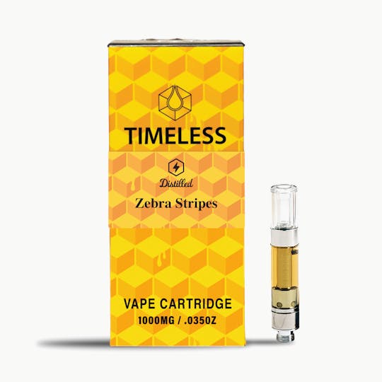 Timeless Vapes - Timeless Zebra Stripes 1000mg Vape Cartridge (Energy) - 1