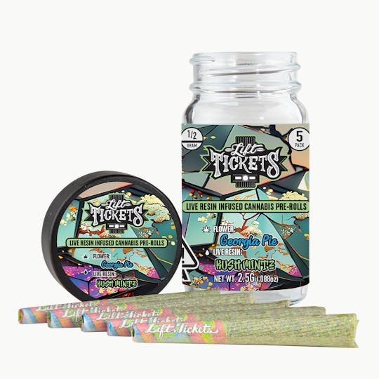 Lift Tickets - Georgia Pie x Kush Mintz - Infused Pre-Roll 5-Pack - 1