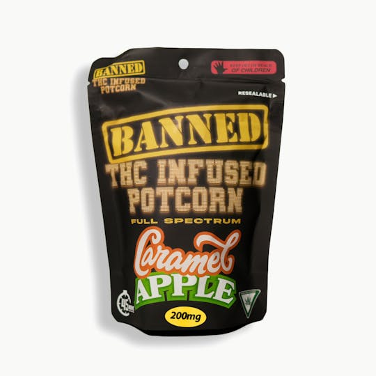 Banned Edible Co - CARAMEL APPLE POTCORN | 200mg - 1