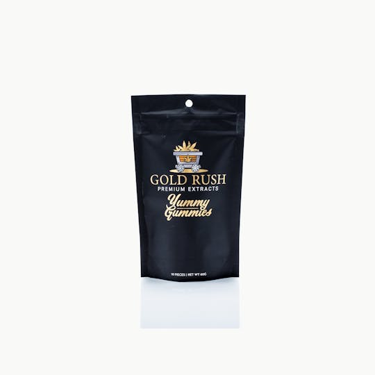 Gold Rush Premium Extracts - Yummy Gummy 100MG Pieces x20 - 2000MG - Strawberry - 1