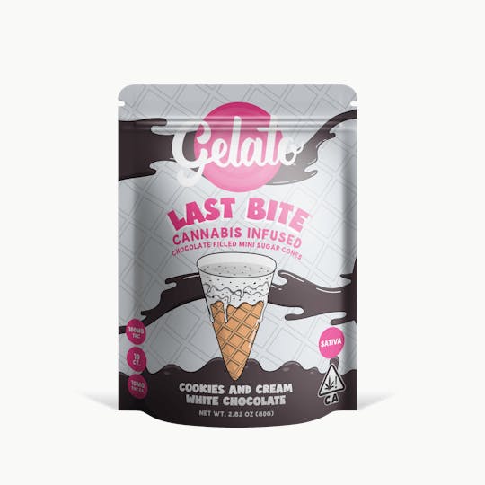 Gelato - Last Bites Cookies N Cream Mini Cones 100mg - 1