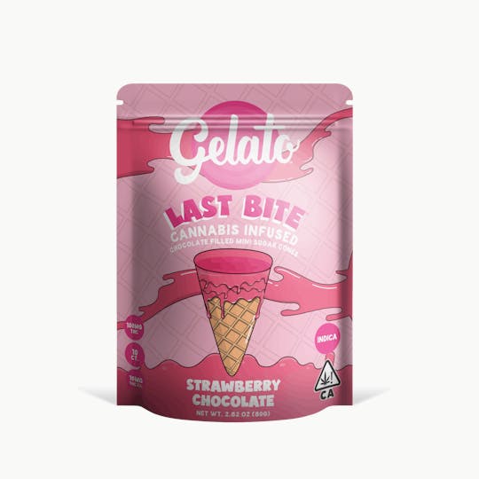 Gelato - Last Bites Strawberry Chocolate Mini Cones 100mg - 1