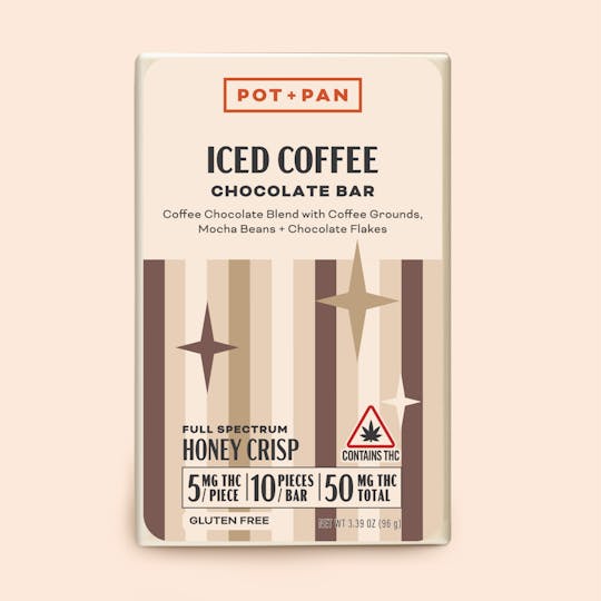 Pot + Pan - Pot + Pan | Iced Coffee Chocolate Bar | 10 pieces (5mg) - 1