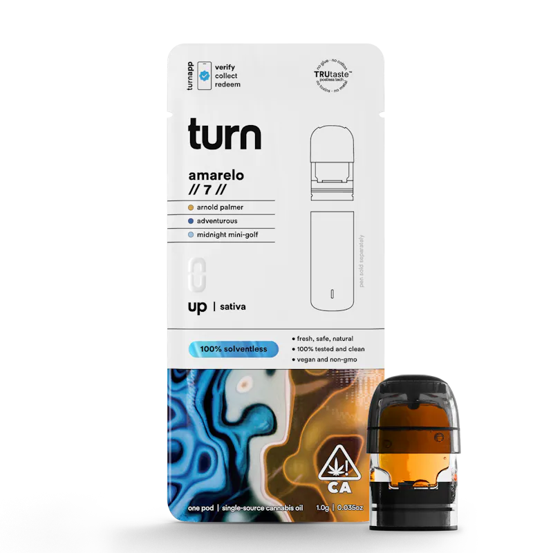 turn Amarelo // 7 Live Rosin Pod 0.5g pod