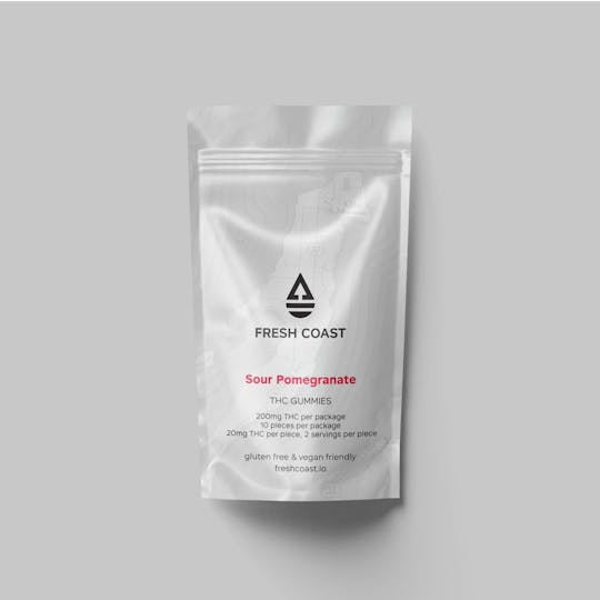 Fresh Coast - Pomegranate | Sour THC Gummies 200mg - 1
