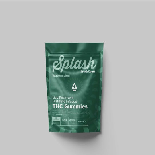 Fresh Coast - Watermelon/Watermelon Mimosa | Splash THC Gummies 200mg | Hybrid - 1