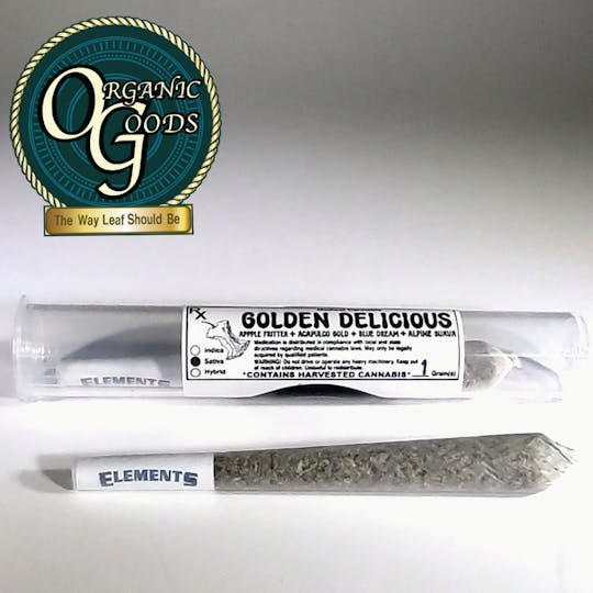 Organic Goods - Organic Goods Pre-Roll Golden Delicious 1 G - 1