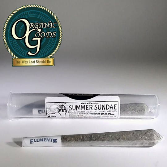 Organic Goods - Organic Goods Pre-Roll Summer Sundae 1 G - 1