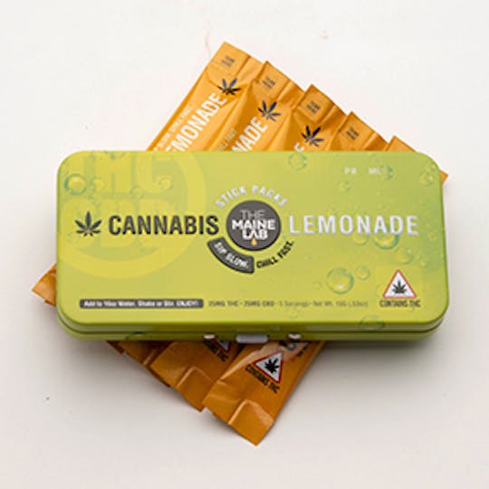 The Maine Lab - Beverage Stick Pack - Lemonade 1:1 (5mg THC: 5mg CBD) Stick (5-Pack) - 1