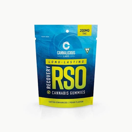 Cannalicious Labs - RSO Recovery Gummy - Pear - Sativa - 200mg - 1
