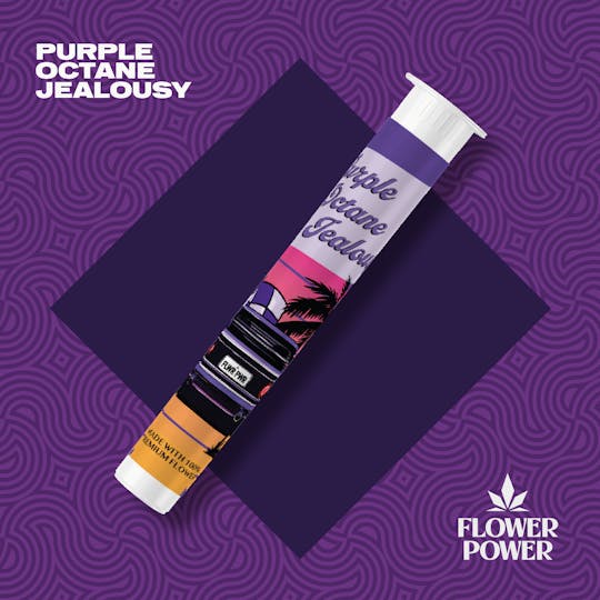 Flower Power Cannabis - Purple Octane Jealousy 1G Preroll - 1
