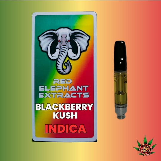 Eden Rose Processing - Red Elephant Cart 1g - Blackberry Kush (Indica) - 1