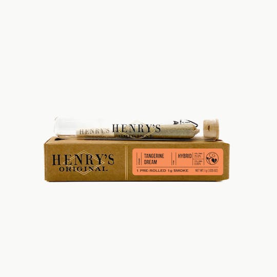 Henry's Original - 1g Single Preroll- Tangerine Dream - 1