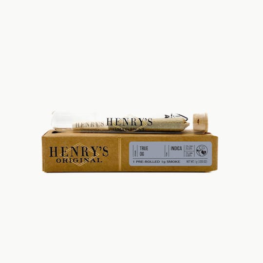 Henry's Original - 1g Single Preroll- True OG - 1