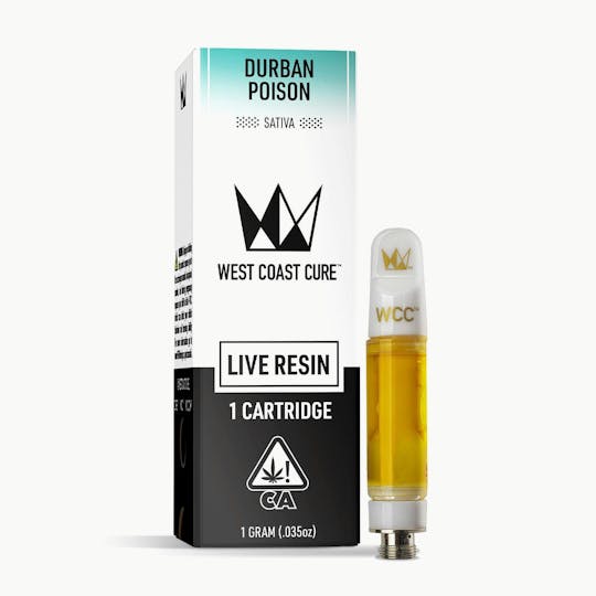 West Coast Cure - Durban Poison Live Resin Cartridge - 1