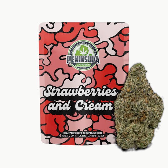 Peninsula Gardens - Strawberries & Cream Pre-Packed 3.5g - 1