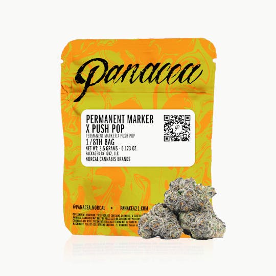 Panacea - Permanent Marker x Push Pop | Indoor Flower Bags | 3.5g - 1