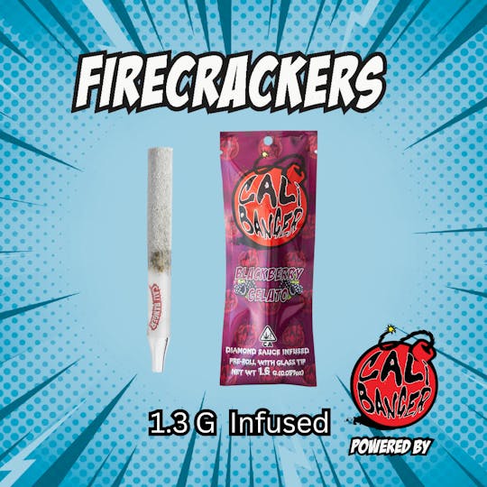 Firecracker by Cali Banger - Firecracker by Cali Banger Infused Pre Roll BLACKBERRY GELATO - 1.3 Gr - 1