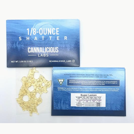 Cannalicious Labs - Super Lemon Shatter - 1/8oz - 1