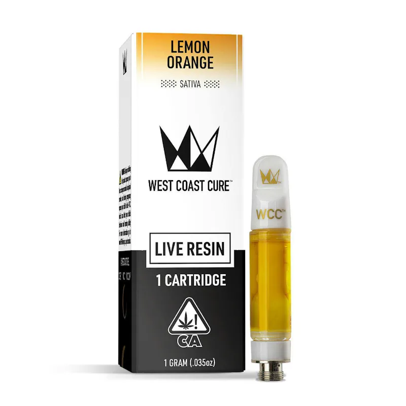 West Coast Cure Lemon Orange Live Resin Cartridge - 1g