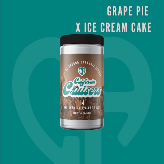 California Love - California Cruisers-Grape Pie X Ice Cream Cake 14g Pre-roll Singles - 1