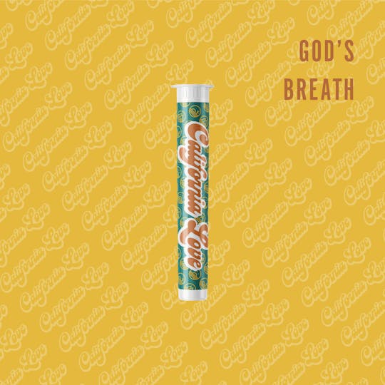 California Love - God's Breath- 1g Indica Pre Roll - 1