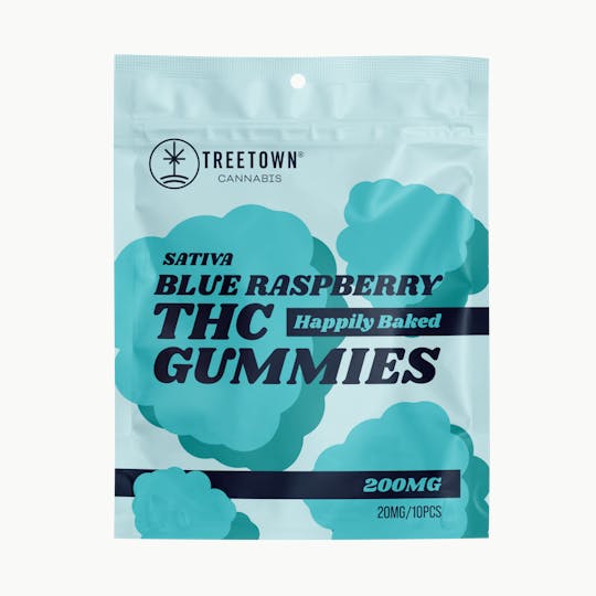 Treetown - Blue Raspberry- Standard 200mg Gummies - 1