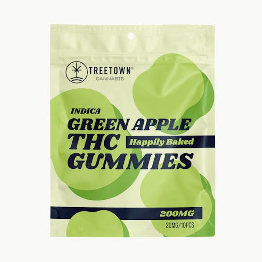 Treetown - Green Apple- Standard 200mg Gummies - 1