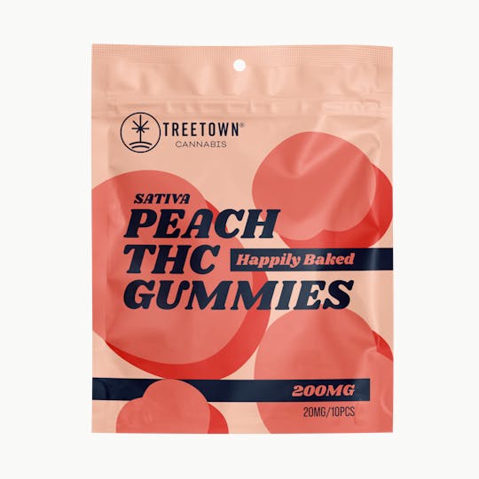 Treetown - Peach- Standard 200mg Gummies - 1