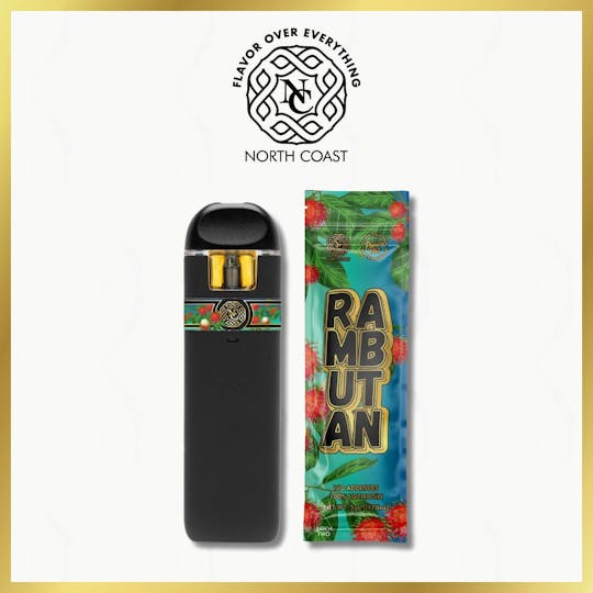 North Coast - North Coast x Pressure Pack Rambutan Rosin Disposable Pod .5g Tier 1 - 1