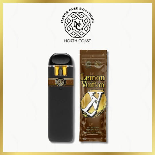 North Coast - North Coast x Pressure Pack Lemon Vuitton Rosin Disposable Pod .5g Tier 1 - 1