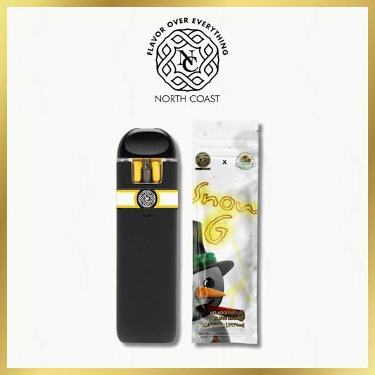 North Coast - North Coast x Rollganic Snow G Rosin Disposable Pod .5g Tier 3 - 1